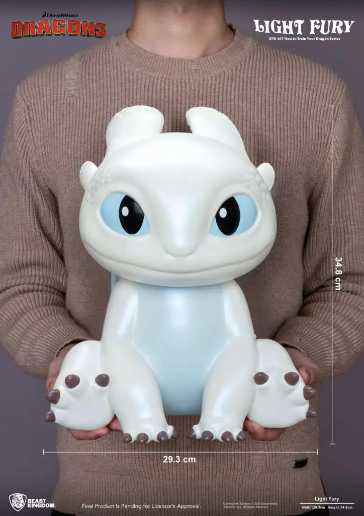 HOW TO TRAIN YOUR DRAGON LIGHT FURY SERIES VINYL MONEY BANK