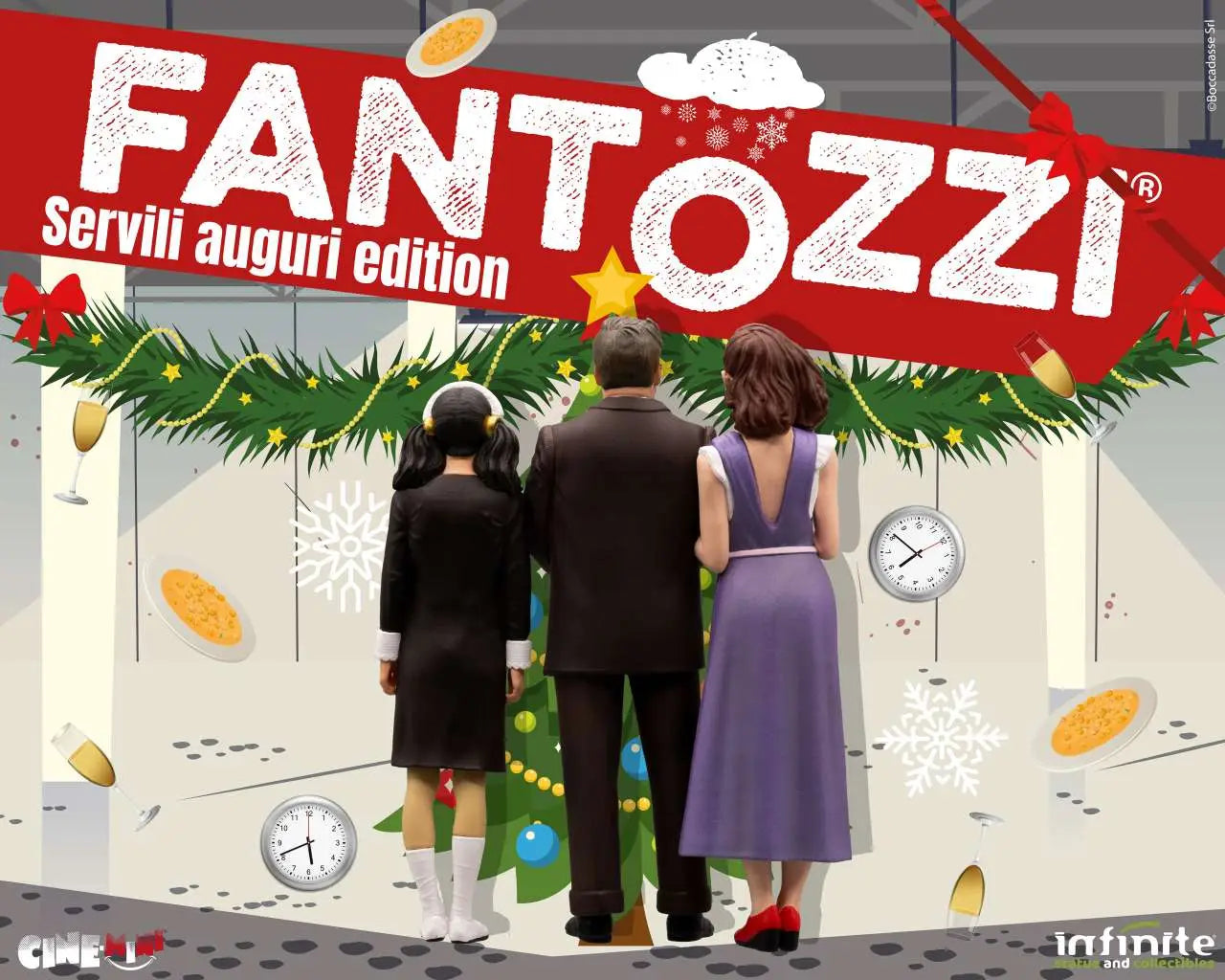 FANTOZZI FAMIGLIA FANTOZZI RAG UGO SERVILI AUGURI EDITION CINEMINI PVC