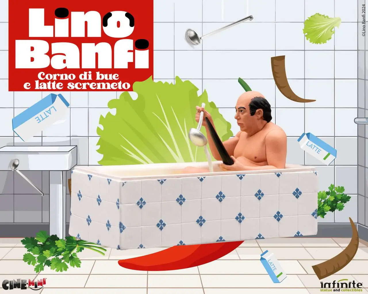 LINO BANFI CORNO DI BUE E LATTE SCREMETO CINEMINI PVC