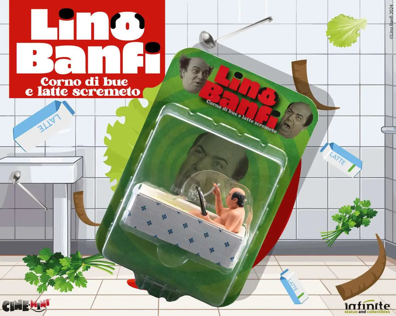 LINO BANFI CORNO DI BUE E LATTE SCREMETO CINEMINI PVC