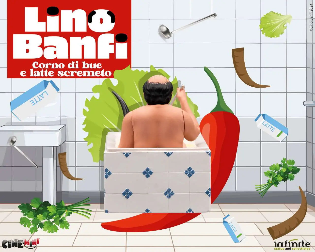 LINO BANFI CORNO DI BUE E LATTE SCREMETO CINEMINI PVC