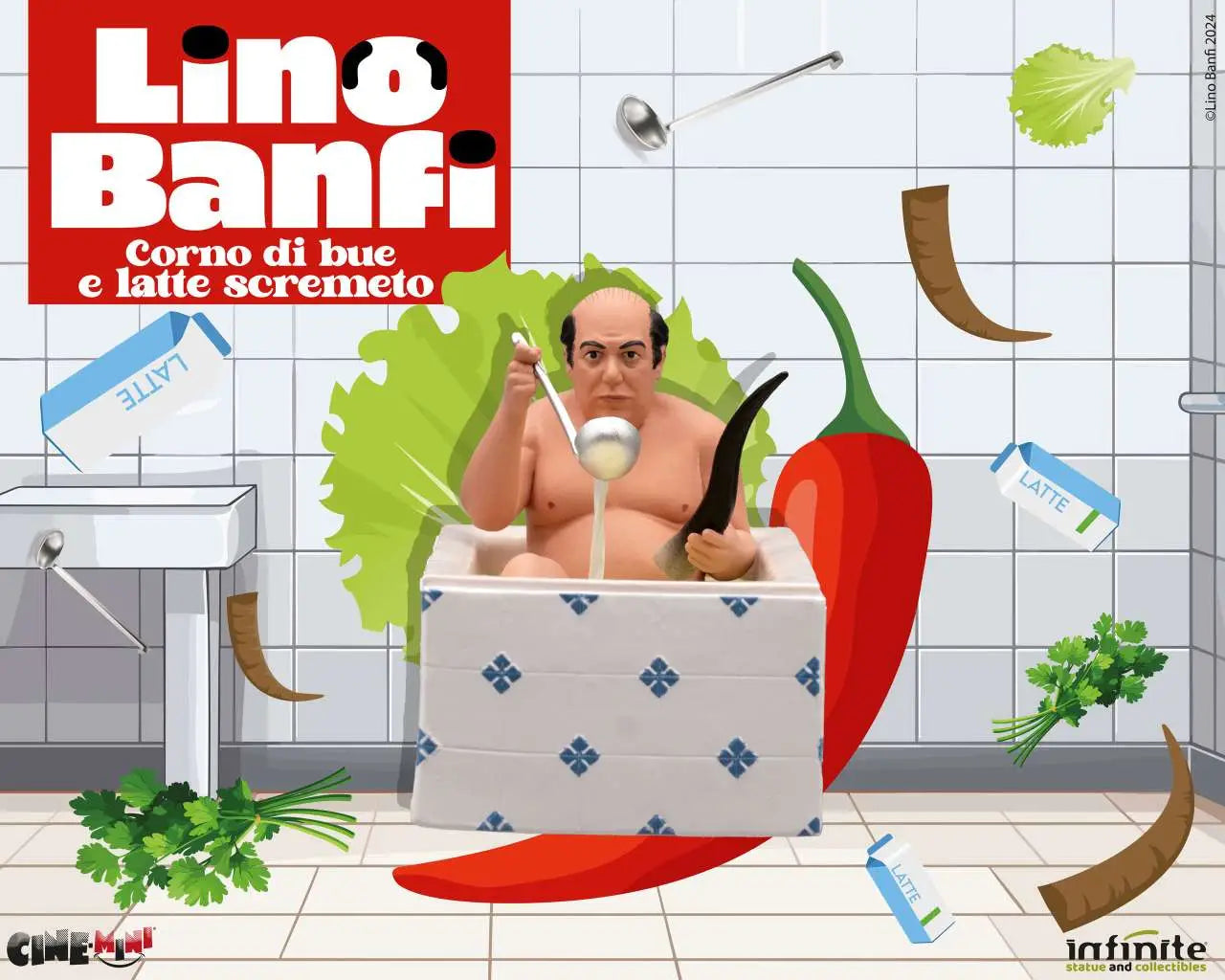 LINO BANFI CORNO DI BUE E LATTE SCREMETO CINEMINI PVC