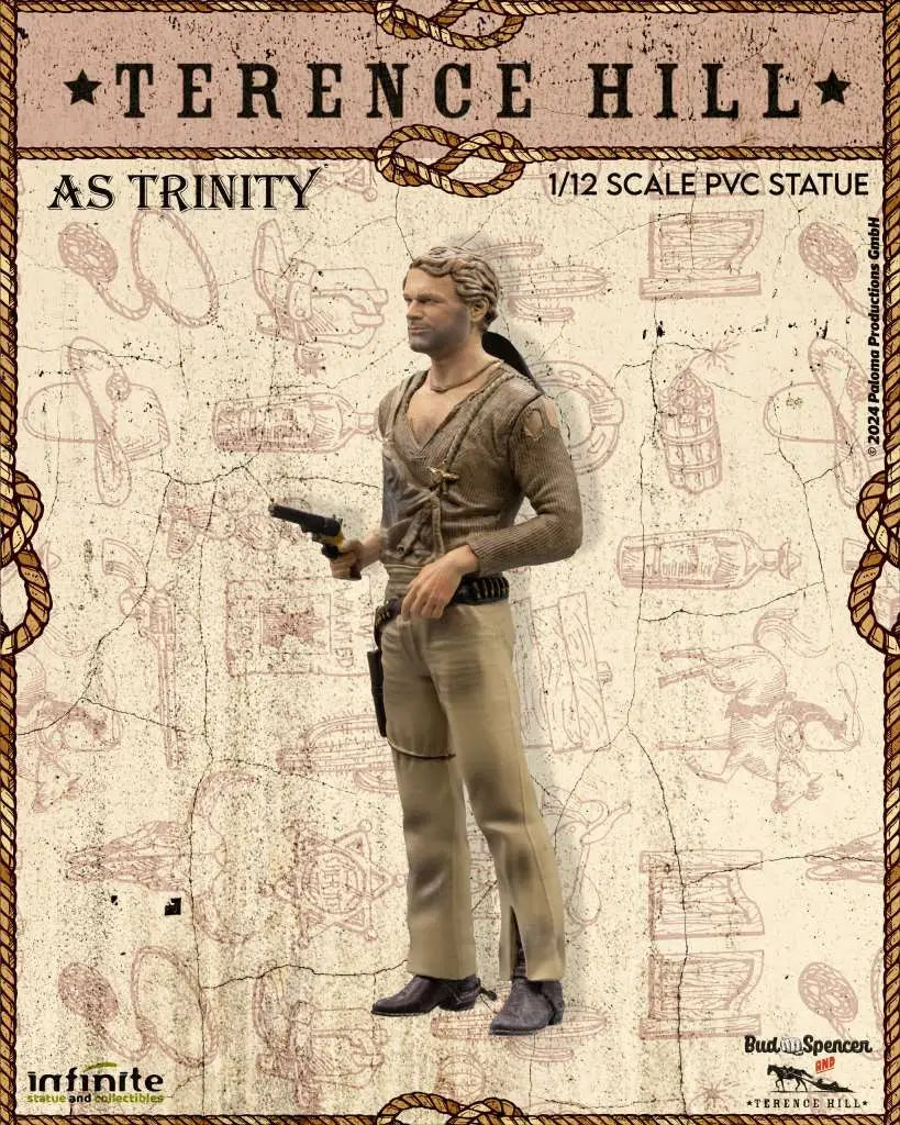 TERENCE HILL AS TRINITY 1/12 PVC STATUE