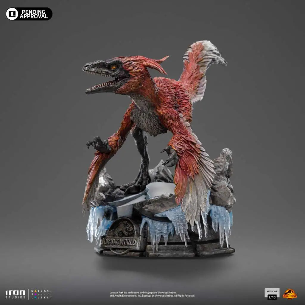 JURASSIC WORLD DOMINION PYRORAPTOR 1/10 STATUE