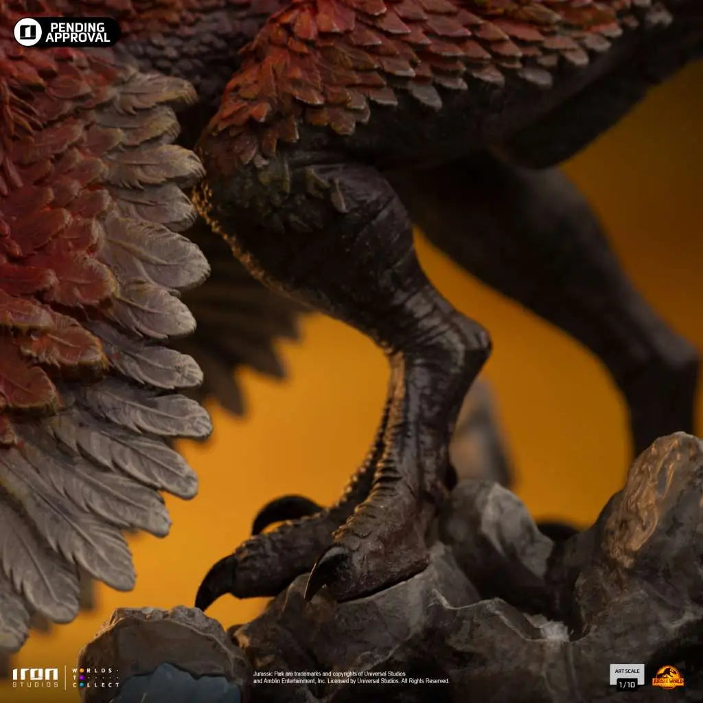 JURASSIC WORLD DOMINION PYRORAPTOR 1/10 STATUE