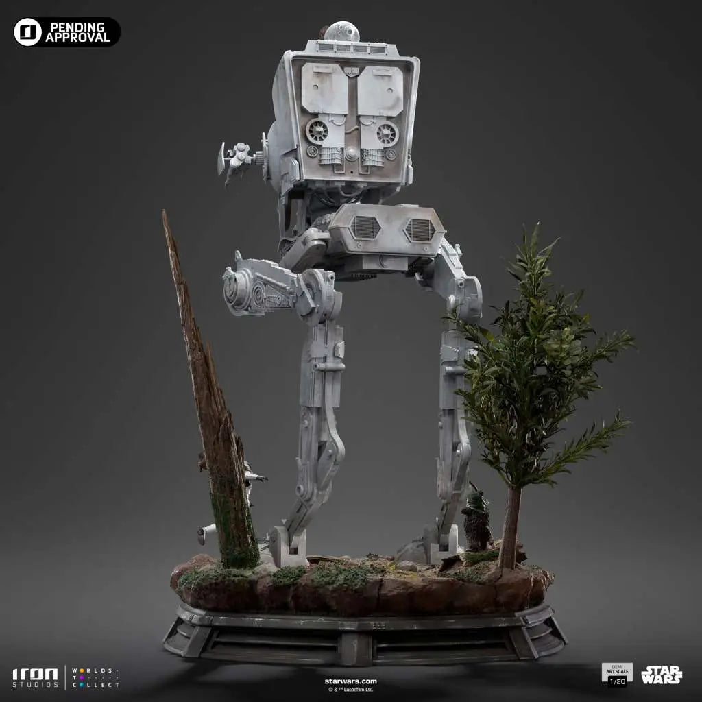 STAR WARS AT-ST AND CHEWBACCA 1/20 STATUE