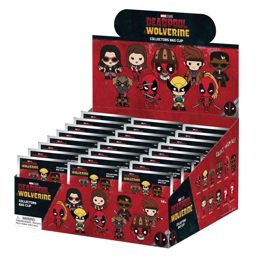 DEADPOOL MOVIE 3D BAG CLIP BLIND BOX DISPLAY (24)