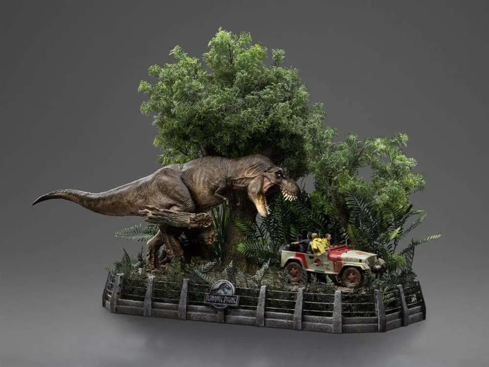 JURASSIC PARK DEMI ART T-REX ATTACKS 1/20 STATUE