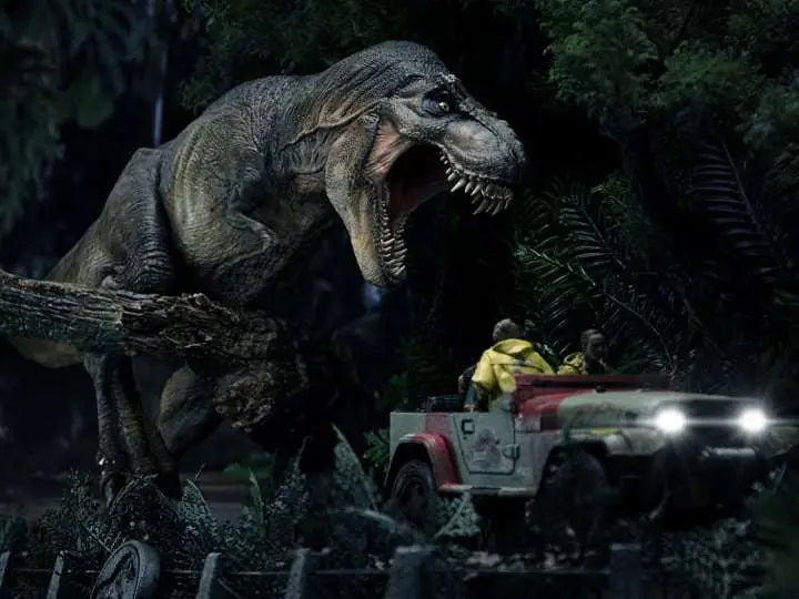 JURASSIC PARK DEMI ART T-REX ATTACKS 1/20 STATUE