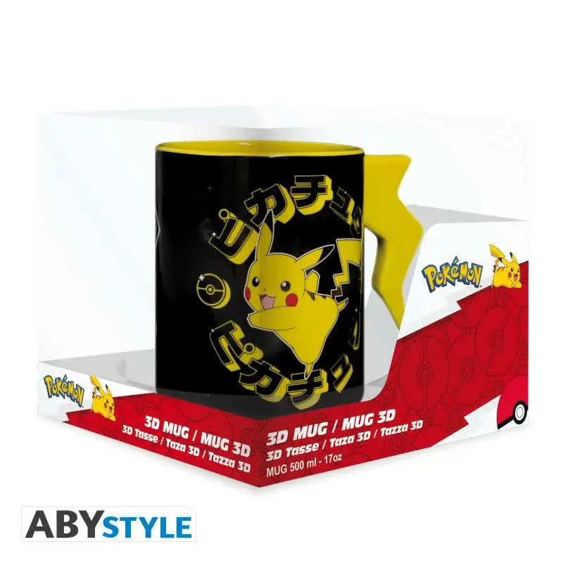 POKEMON PIKACHU LIGHTENING BOLT 3D MUG
