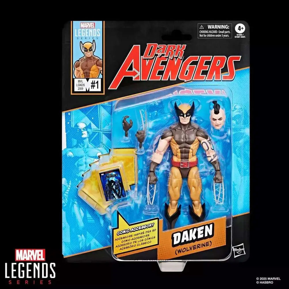 MARVEL LEGENDS MINI COMICS DAKEN WOLVERINE ACTION FIGURE
