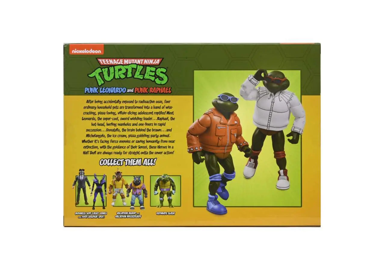 TMNT CARTOON PUNK LEO & PUNK RAPH 2PACK AF