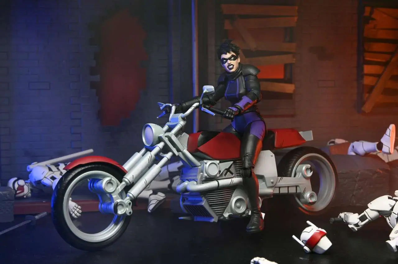 TMNT LAST RONIN CASEY MARIE WITH MOTORCYCLE AF