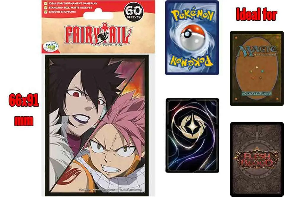 FAIRY TAIL PROTECTIVE SLEEVES NATSU VS MACBETH