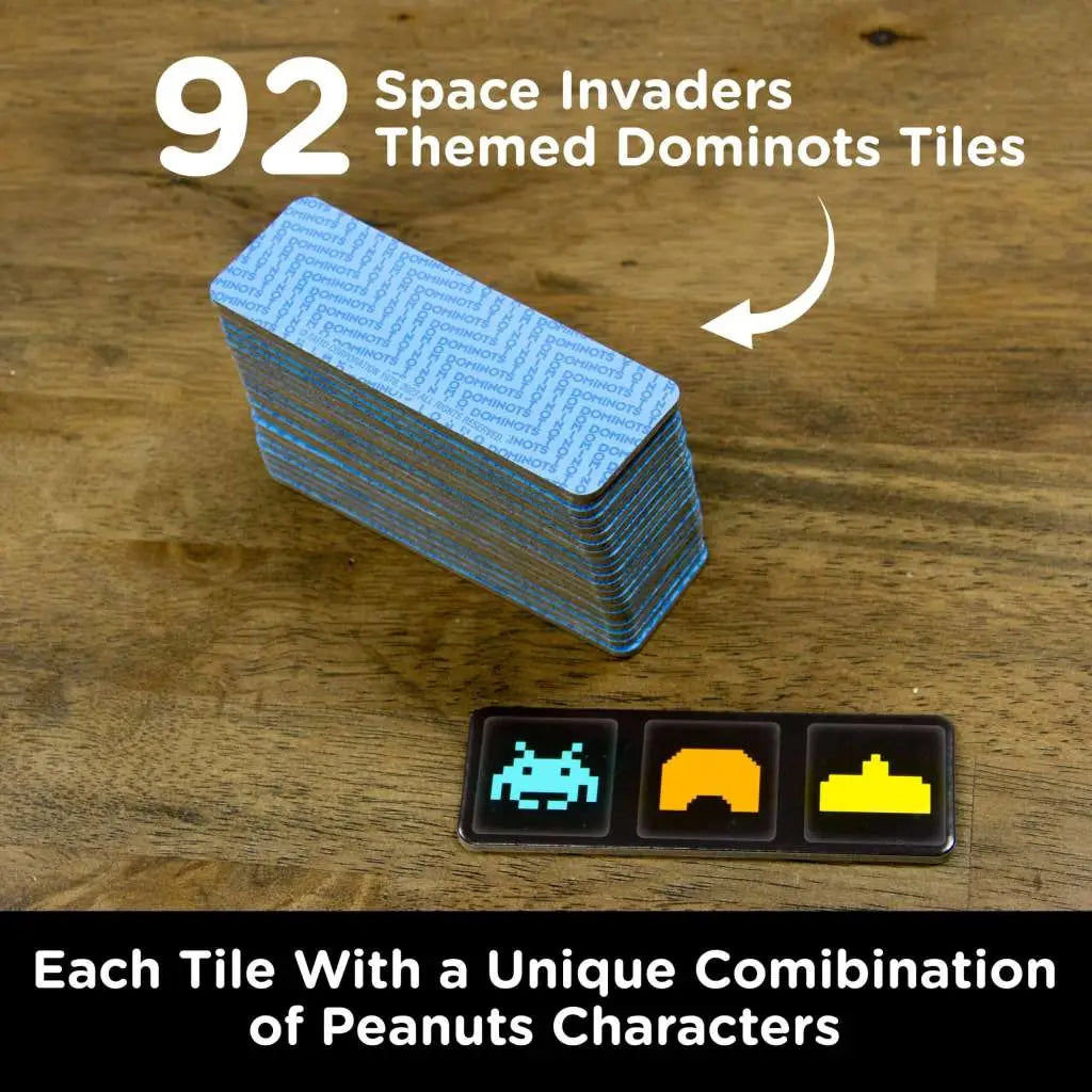 SPACE INVADERS DOMINOTS TILE GAME