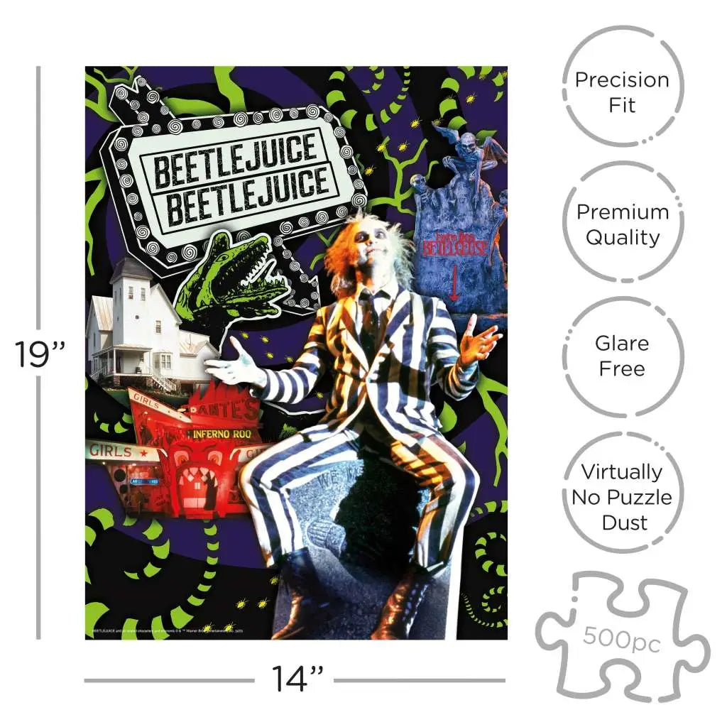 BEETLEJUICE COFFIN BOX 500 PIECE JIGSAW PUZZLE