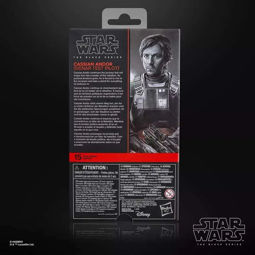 STAR WARS BLACK SERIES ANDOR CASSIAN ANDOR SIENAR TEST PILOT ACTION FIGURE
