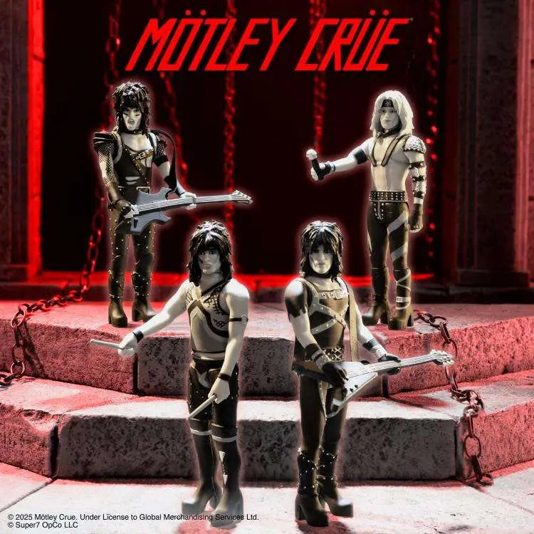 MOTLEY CRUE REACTION VINCE NEIL SHOUT AT THE DEVIL B&W FIGURE