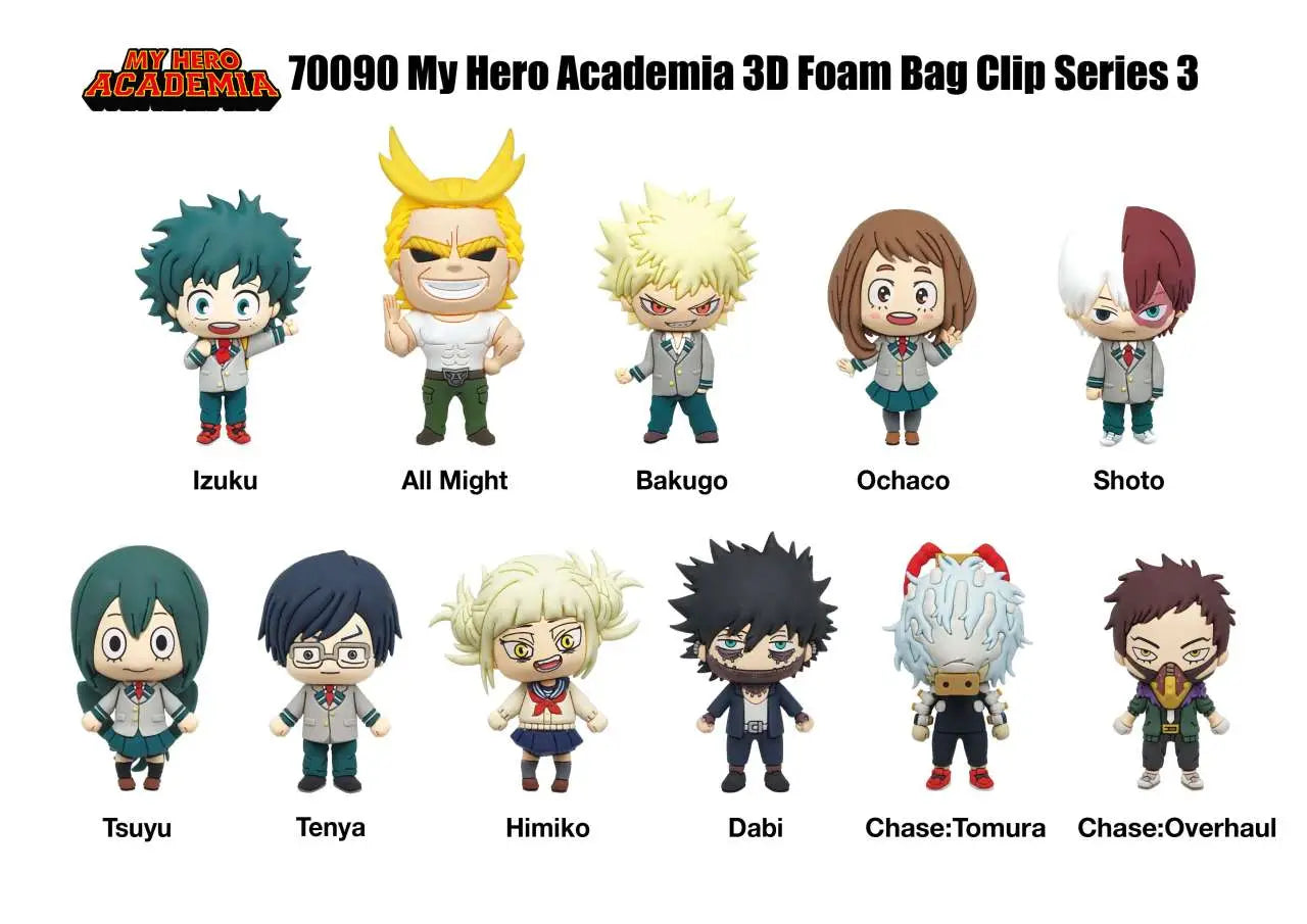 MY HERO ACADEMIA  S.3 BAG CLIP BLIND BOX DISPLAY (24)