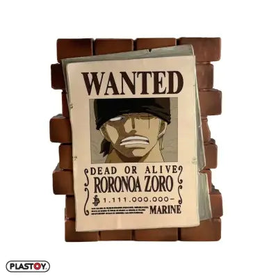 ONE PIECE POSTER WANTED ZORO MONEY BOX