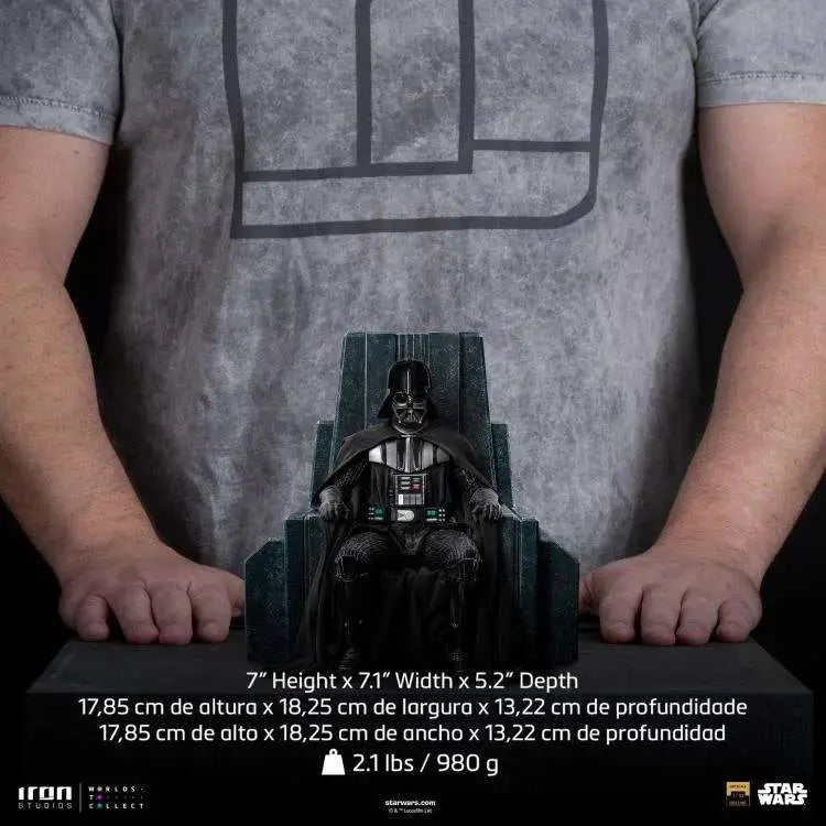 SW OBI-WAN DARTH VADER ON THRONE 1/10 STATUE