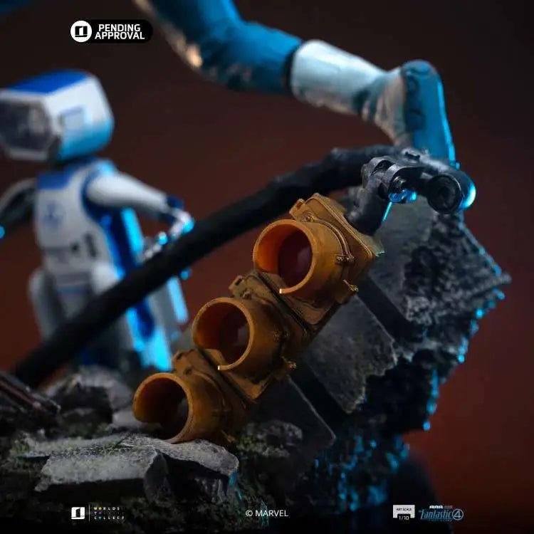 FANTASTIC FOUR FIRST STEPS MR. FANTASTIC AND H.E.R.B.I.E 1/10 STATUE