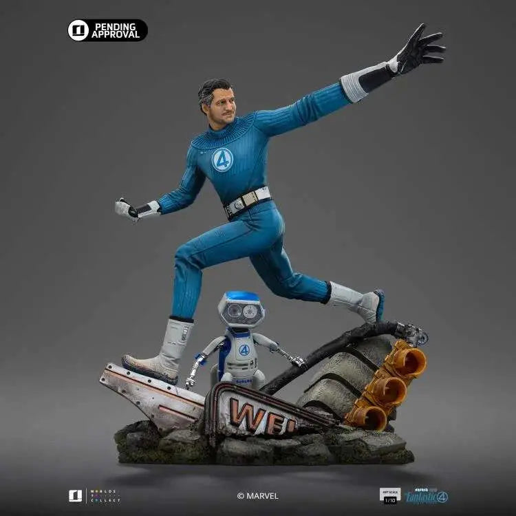 FANTASTIC FOUR FIRST STEPS MR. FANTASTIC AND H.E.R.B.I.E 1/10 STATUE