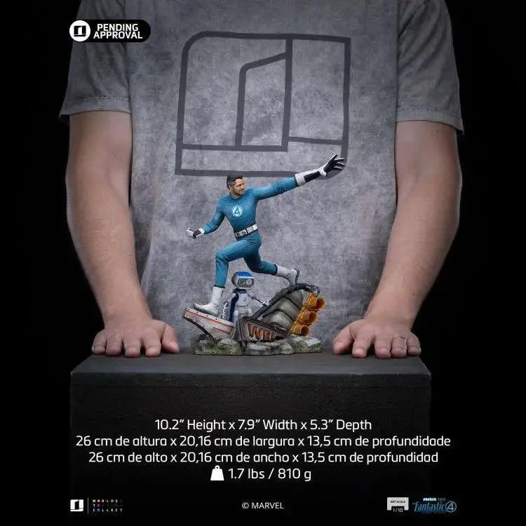 FANTASTIC FOUR FIRST STEPS MR. FANTASTIC AND H.E.R.B.I.E 1/10 STATUE