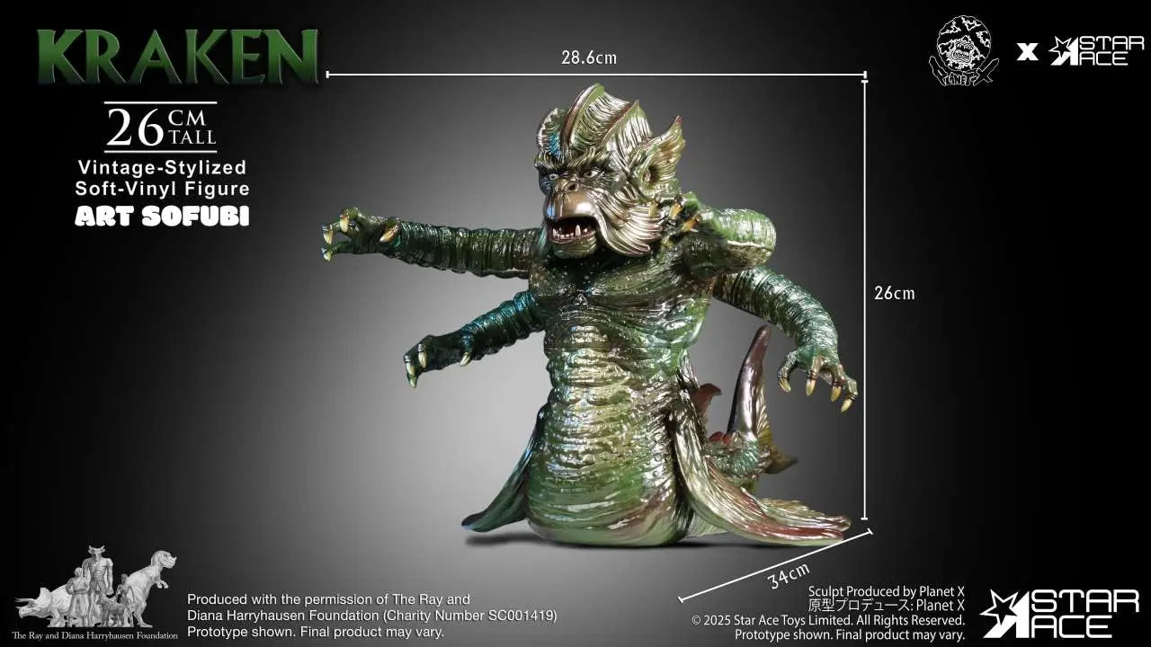RAY HARRYHAUSEN KRAKEN VINTAGE-STYLED SOFT-VINYL STATUE