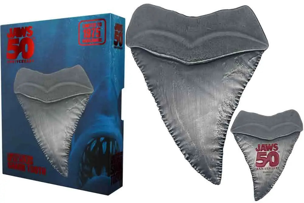 JAWS 50TH ANNIVERSARY SHARK TOOTH MEDALLION