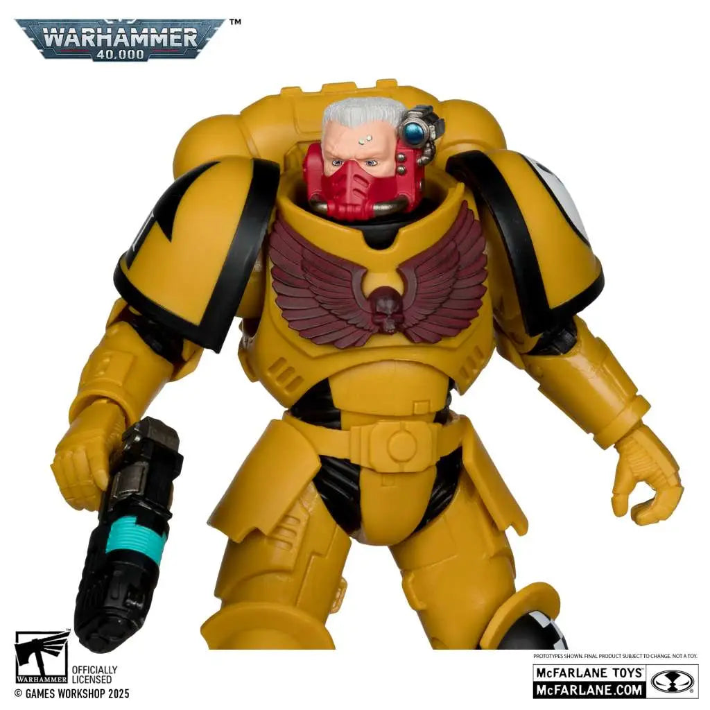 WARHAMMER 40000 INTERCESSOR SERGEANT IMPERIAL FIST GOLD LABEL ACTION FIGURE