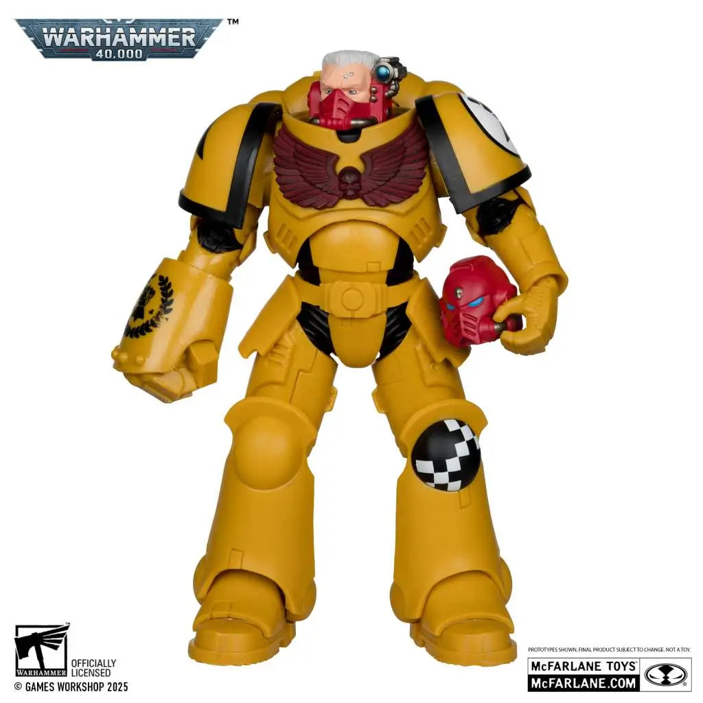 WARHAMMER 40000 INTERCESSOR SERGEANT IMPERIAL FIST GOLD LABEL ACTION FIGURE