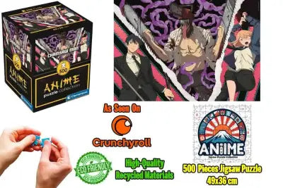 ANIME PUZZLE COLLECTION - CUBE500 - CHAINSAW MAN: TRIO - JIGSAW PUZZLE 500 PCS