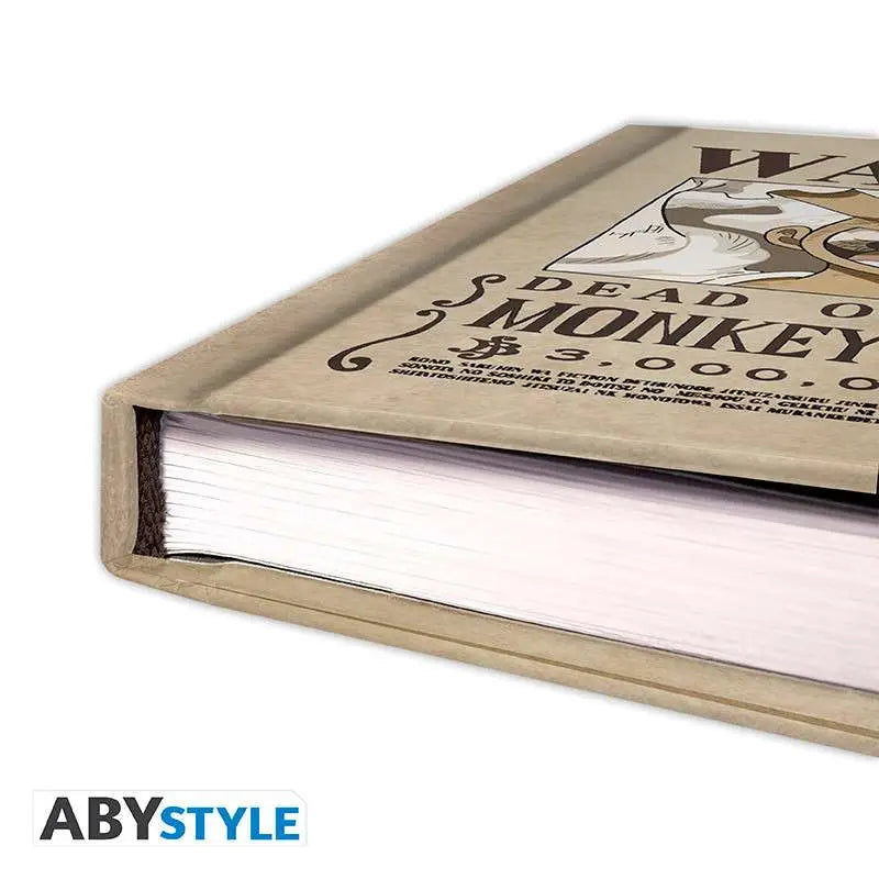 ONE PIECE WANTED LUFFY WANO NOTEBOOK A5