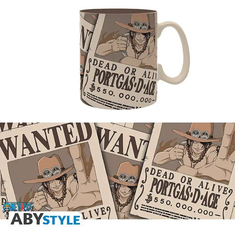 ONE PIECE WANTED ACE MUG