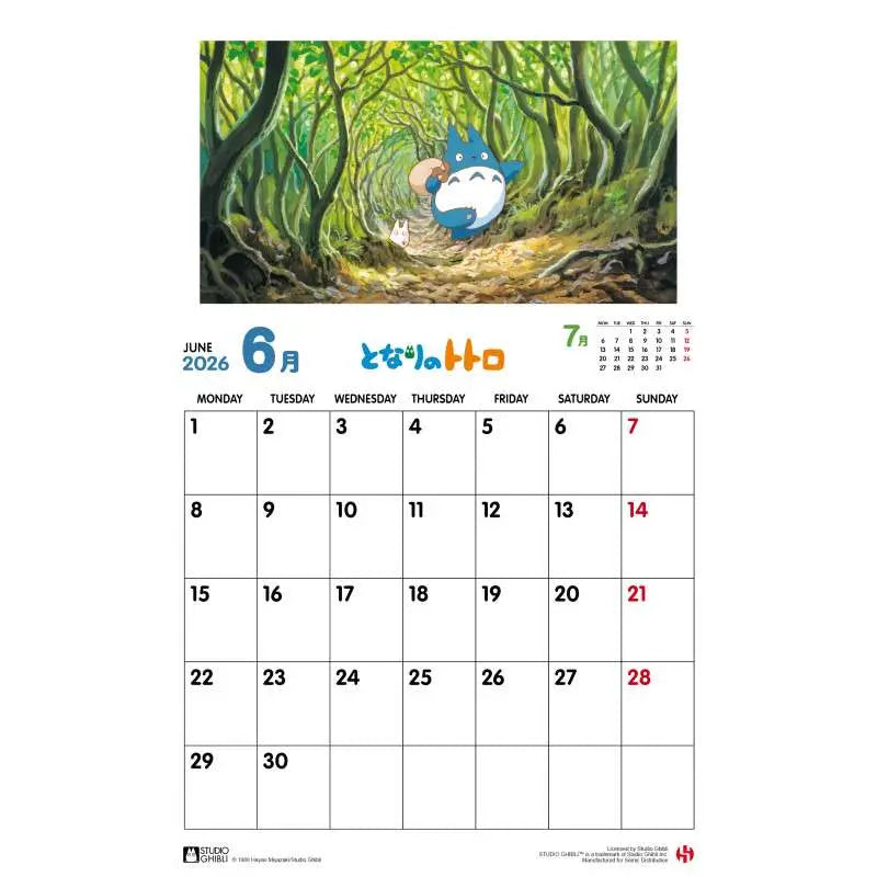 TOTORO 2026 CALENDAR