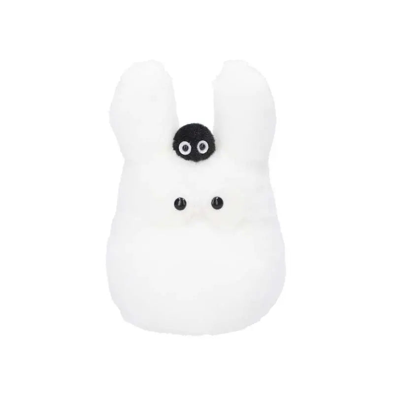 MY NEIGHBOR TOTORO WHITE TOTORO WITH SUSUWATARI BEANBAG PLUSH