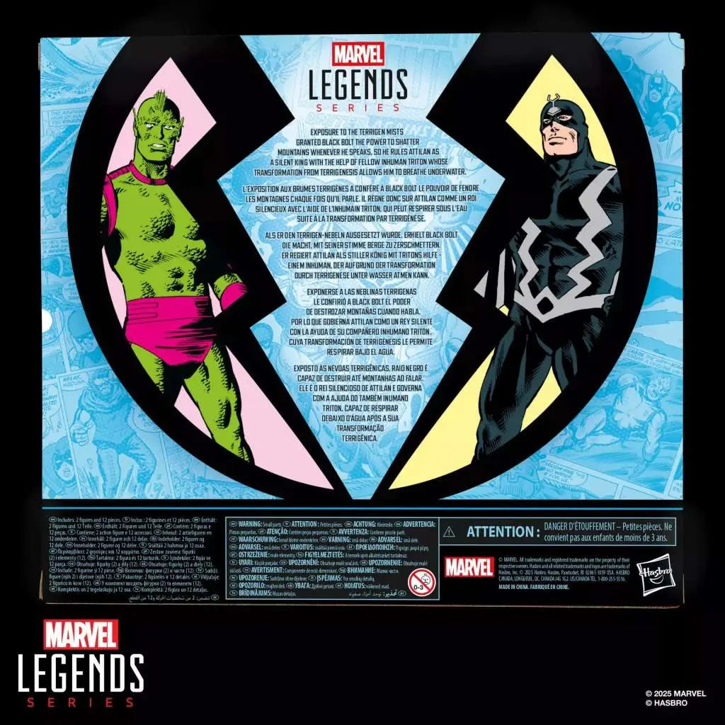 MARVEL LEGENDS INHUMANS BLACK BOLT & TRITON ACTION FIGURES