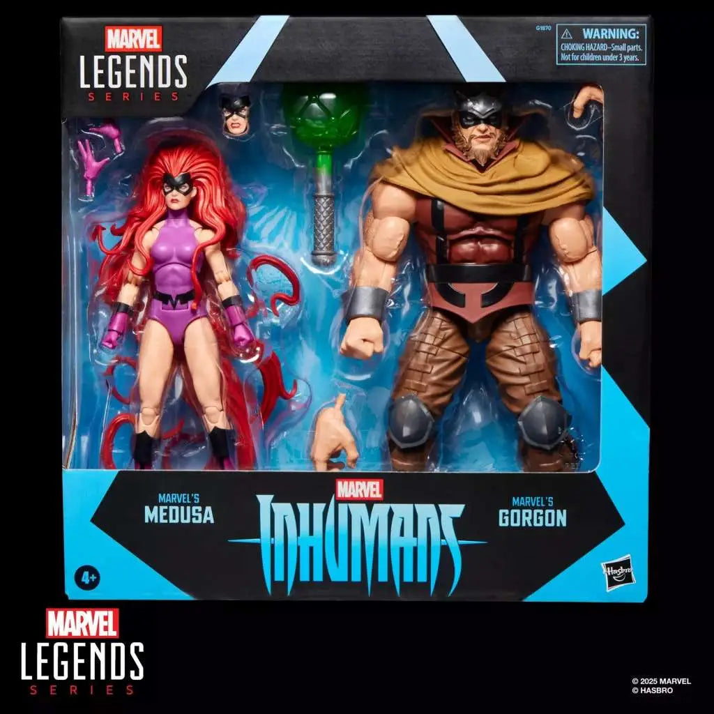 MARVEL LEGENDS INHUMANS MEDUSA & GORGON ACTION FIGURES
