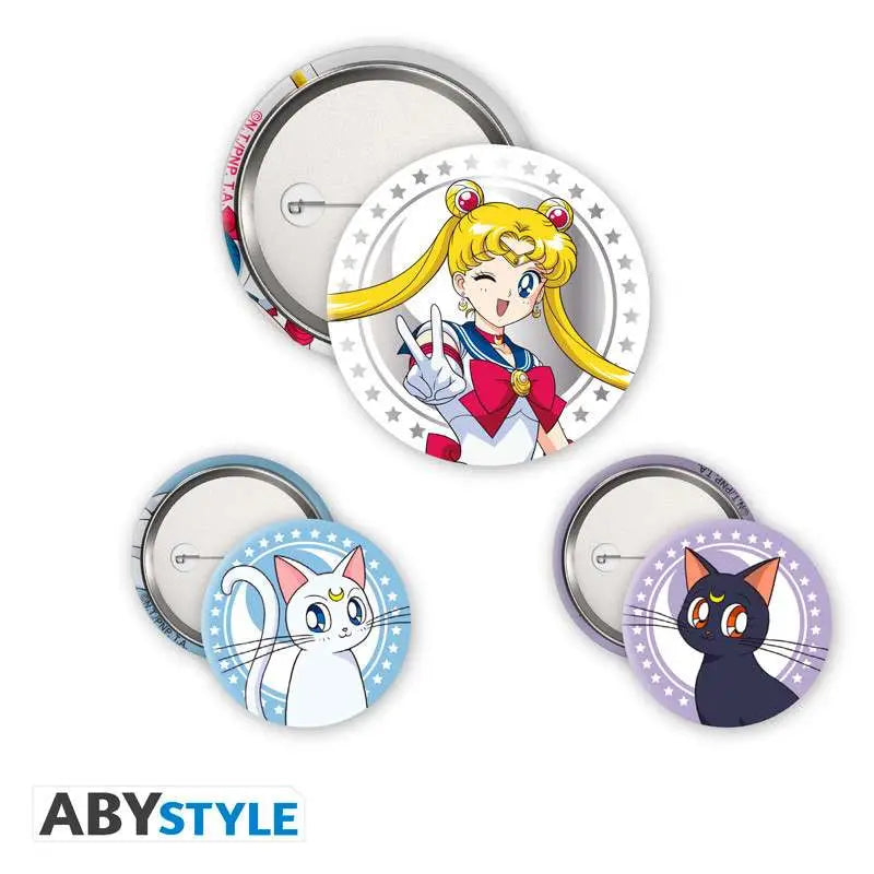 SAILOR MOON LUNA ARTEMIS & SAILOR MOON PIN