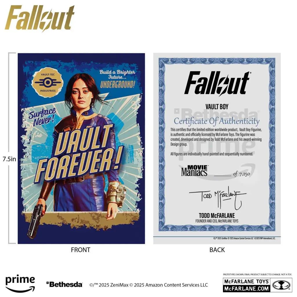 MOVIE MANIACS FALLOUT VAULT BOY ASSORTMENT SET (3)