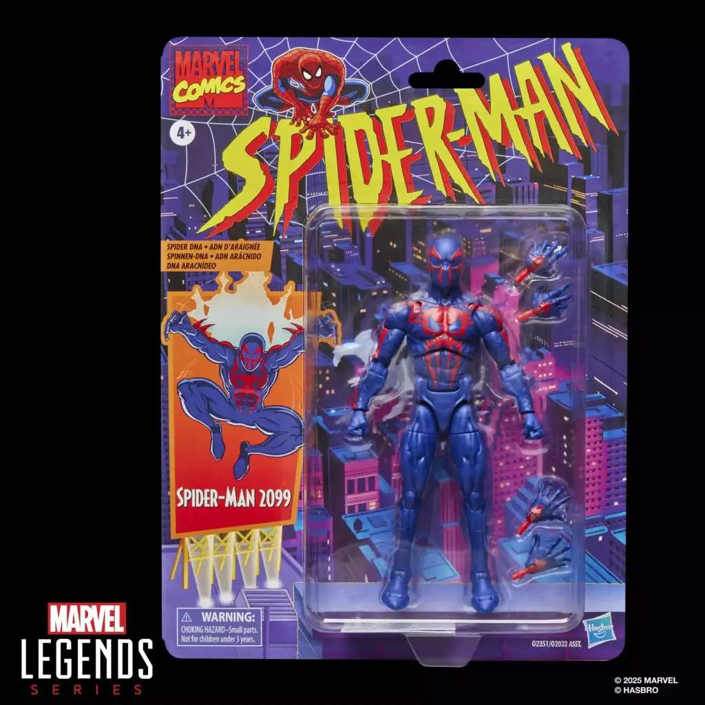 MARVEL LEGENDS SPIDER-MAN VINTAGE SPIDER-MAN 2099 ACTION FIGURE