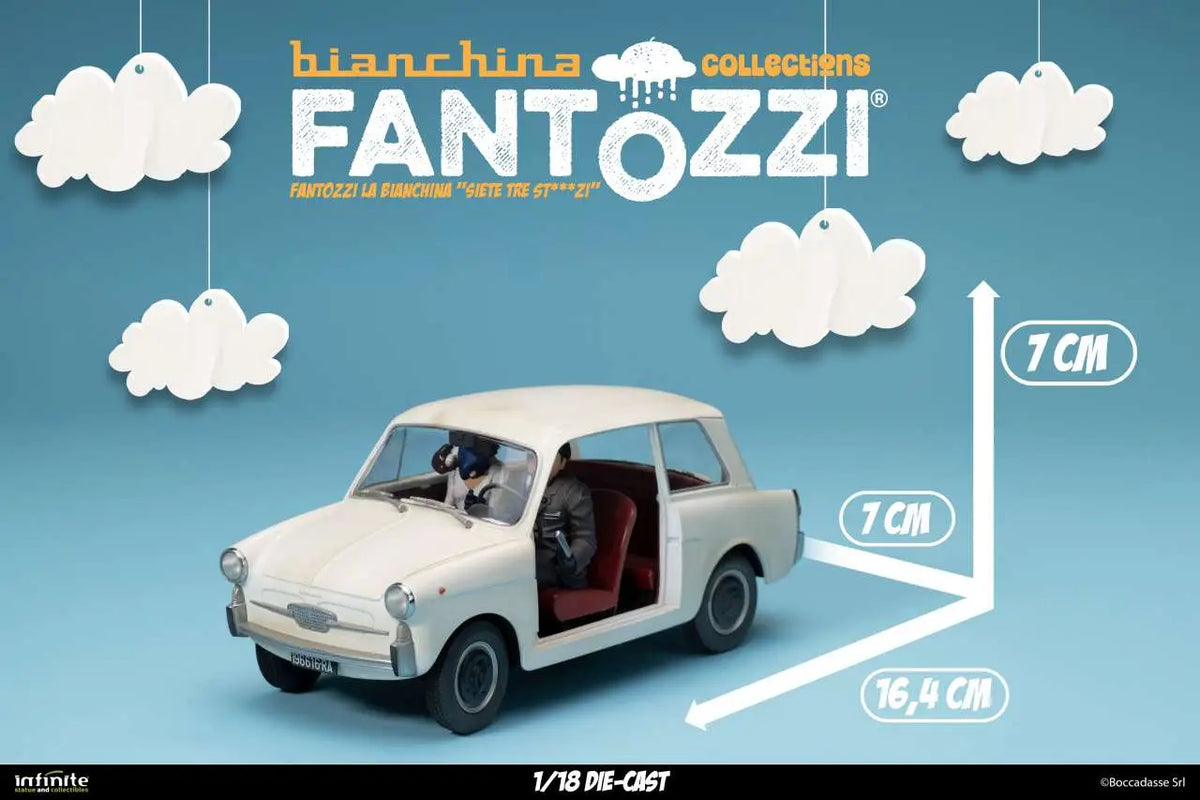 FANTOZZI LA BIANCHINA YOU ARE THREE IDIOTS 1/18 DIE-CAST
