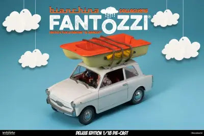 FANTOZZI AND FILINI THE BIANCHINA AT THE CAMPSITE 1/18 DIE-CAST DELUXE EDITION