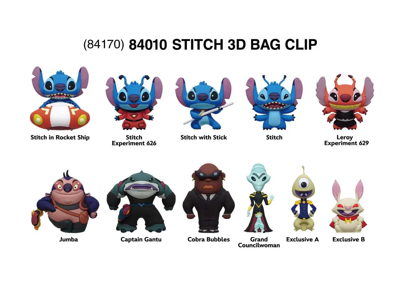 STITCH IN SPACE BAG CLIP BLIND BOX DISPLAY (24)