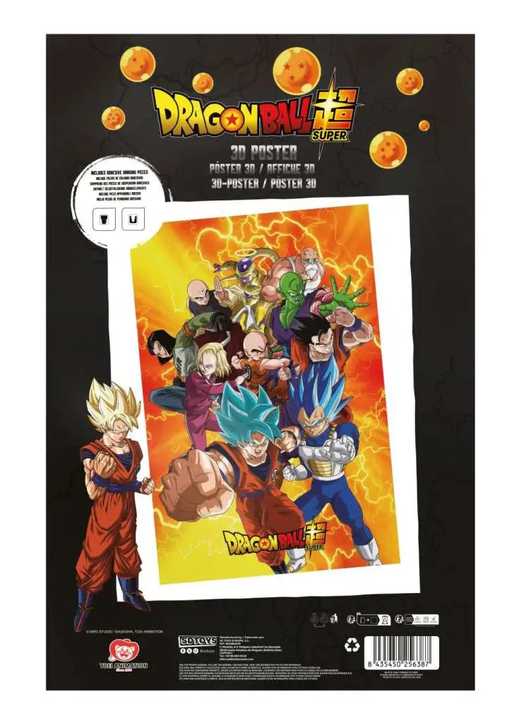 DRAGON BALL SUPER UNIVERSE SURVIVAL HEROES 38X58CM 3D POSTER