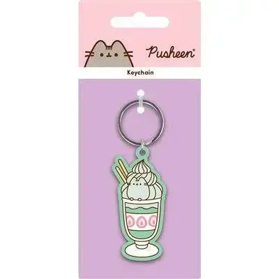 PUSHEEN MATCHA PVC KEYCHAIN