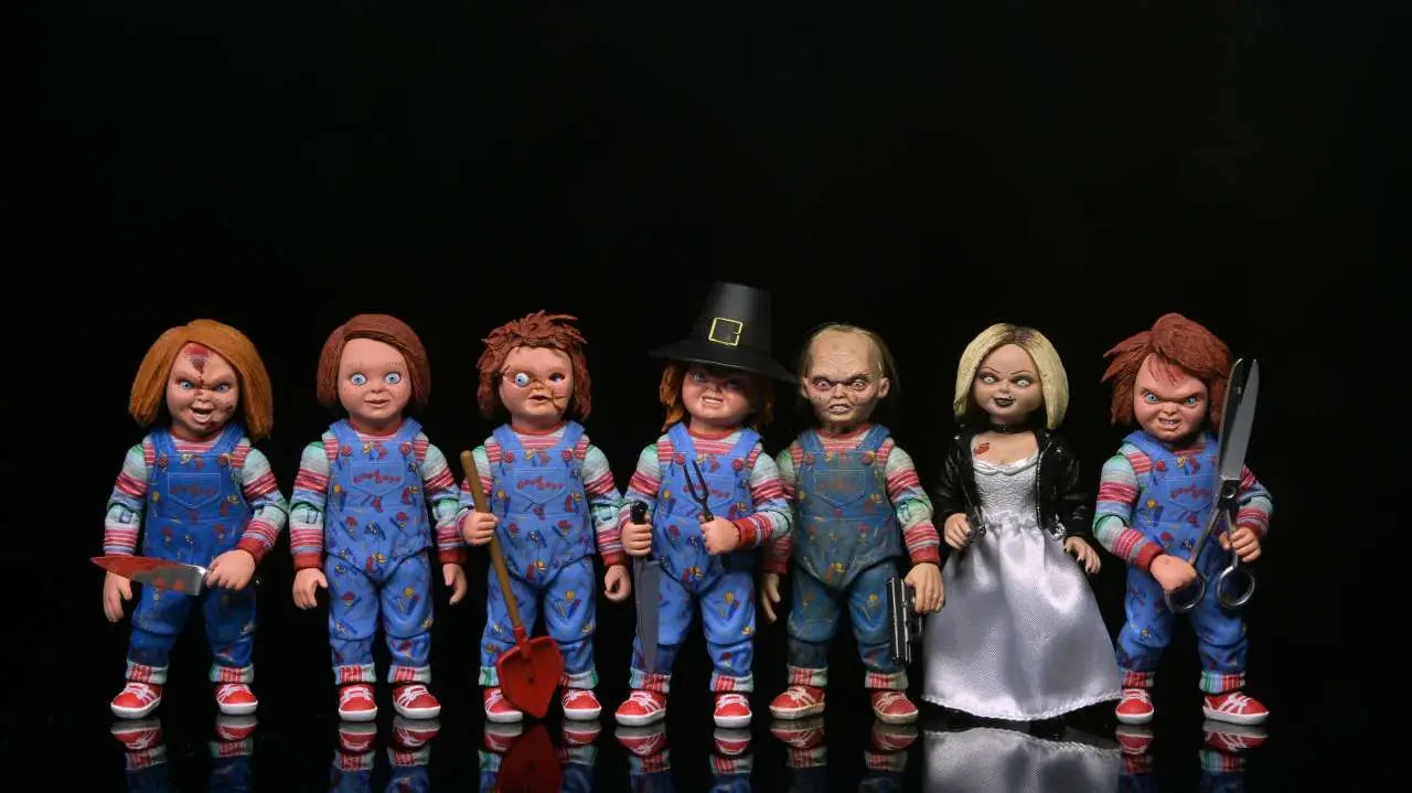 CHUCKY GOOD GUY SERIE 2 BLIND BOX 7" FIGURE DISPLAY (12)