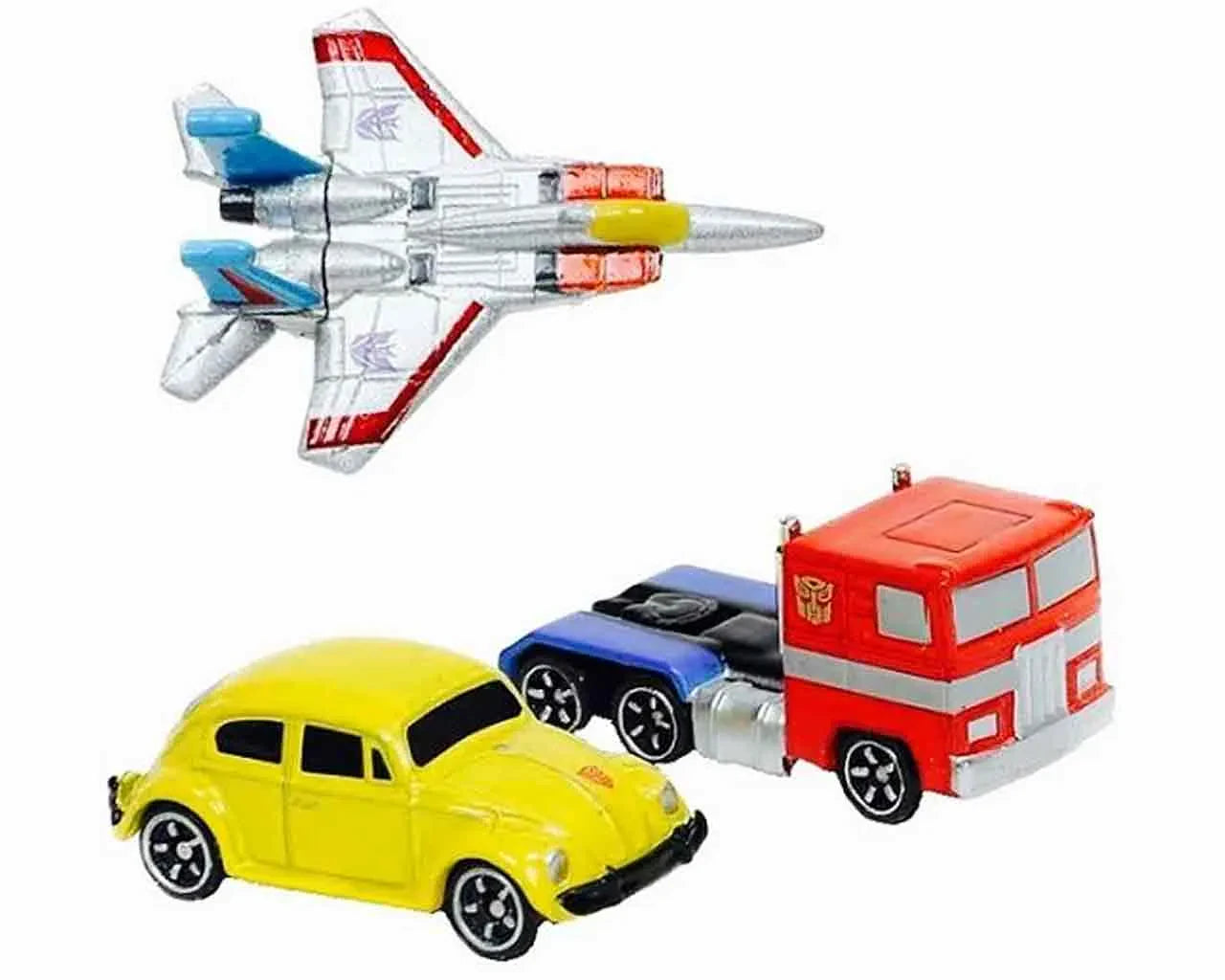 TRANSFORMES G1 – 3 VEHICLES SET - DIE-CAST NANO MODELS