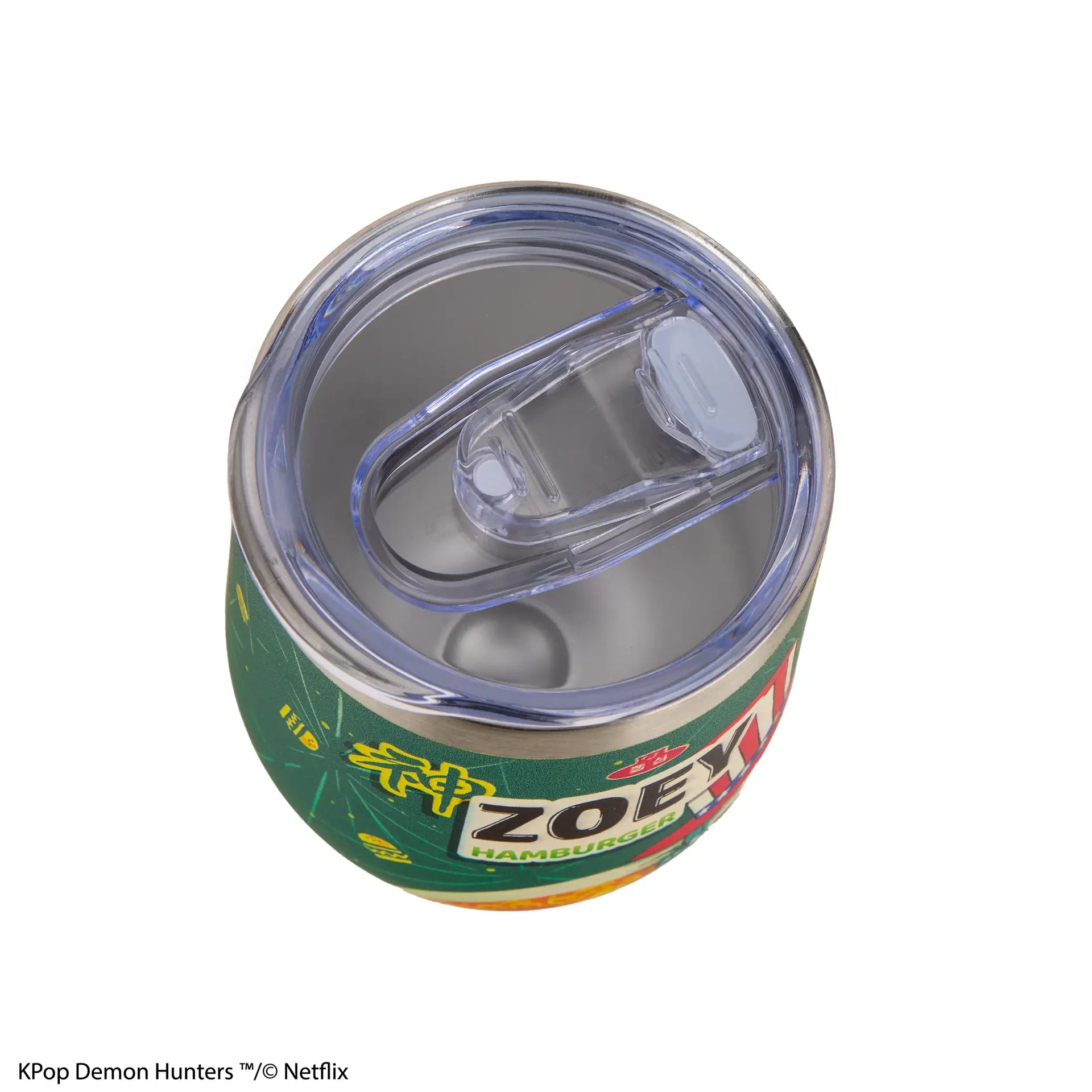 KPOP DEMON HUNTERS ZOEY HAMBURGER THERMAL TRAVEL MUG